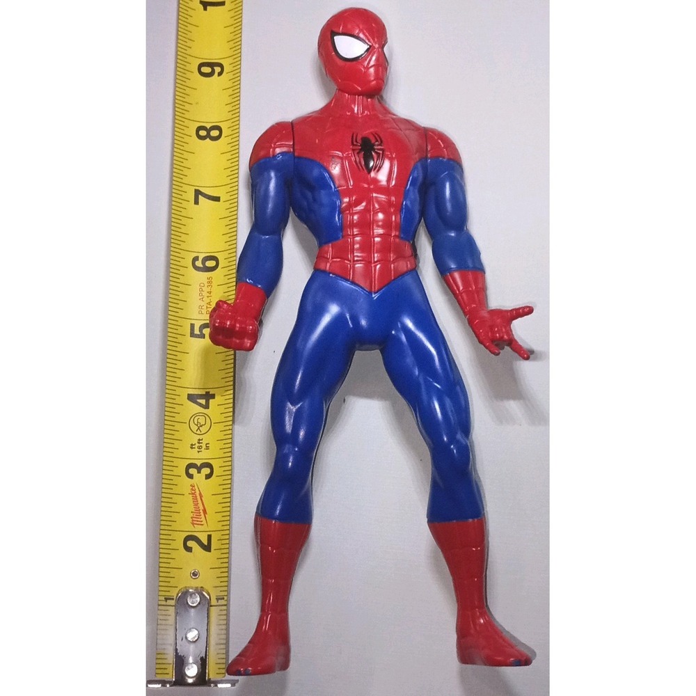 Marvel Spider-Man Large 9.5" Action Figure Classic Comic Suit Hasbro 2019 toy